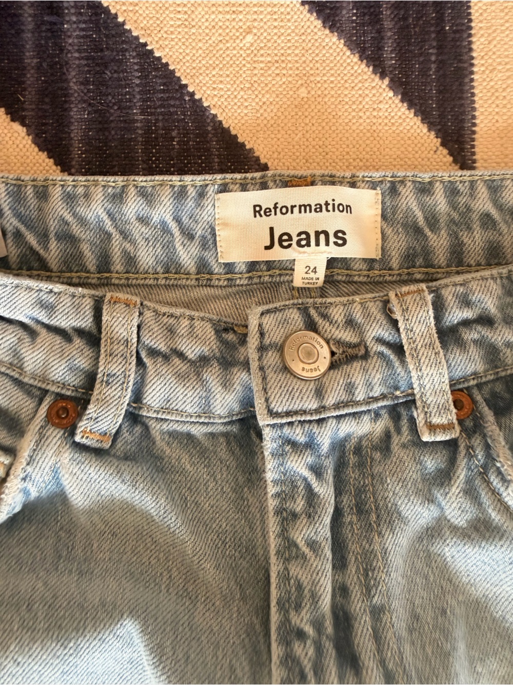 Reformation Light Blue Relaxed Men's Jeans